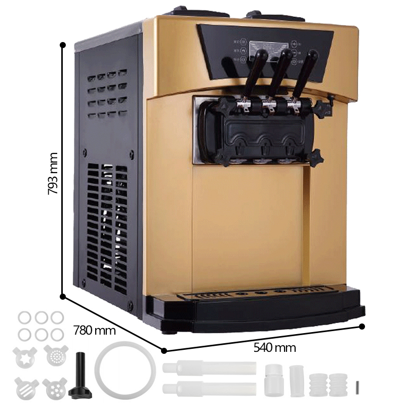 Ice Creme Machine 22-30 L/H Automatic Commercial Ice Cream Making Maker Prices Soft Serve Ice Cream Machine for Sale Business