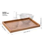 Hot sale customized color bamboo wooden food serving tray