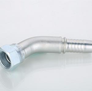 China Galvanized Sheet Stainless Steel Hydraulic Hose Fitting Reusable Female 45 Degree Elbow wholesale