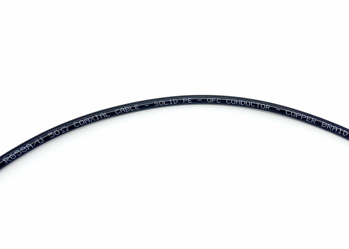 RG58A/U RF Feeder Cable , 50 Ohm Wire Copper Braid Solid PE OFC Conector For GPS