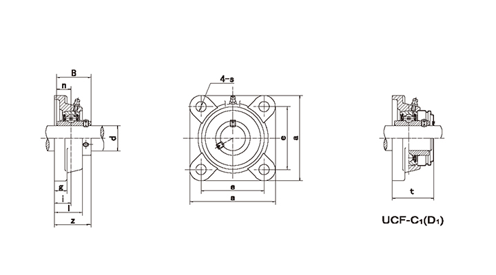 UCF209 45mm Flange Mounted Pillow Block Bearings CATALOG