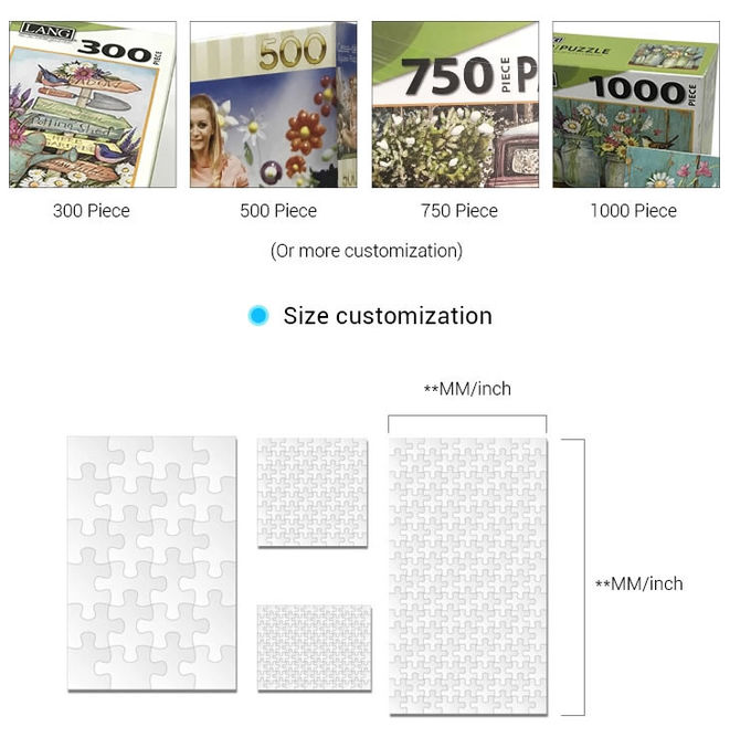 Offset 500 Pieces CCNB Cardboard Printing Puzzle FAMA