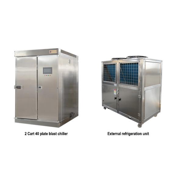 Rapid Chill Blaster Refrigerator Cabinet Blast Chiller For Restaurant With Cart