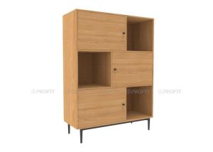 China BSCI 80cm Width MDF Storage Cabinet With 3 Doors wholesale