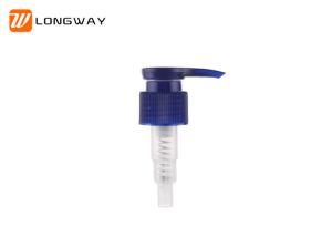 China Compact Plastic Pump Shampoo Dispenser , Cream / Shower Gel Pump Blue Color wholesale
