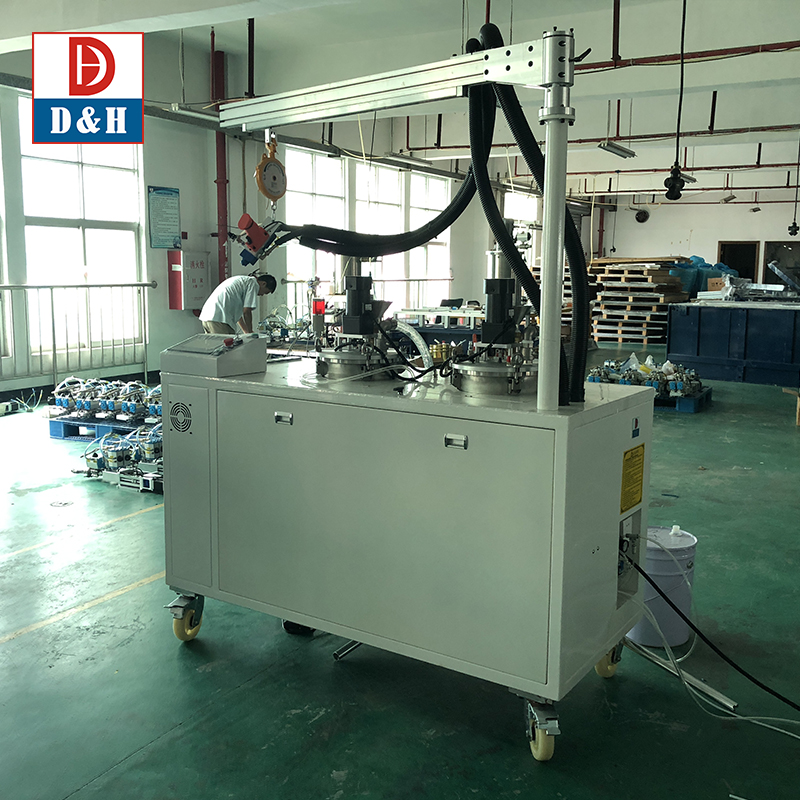 2 Part Resin Dispensing Machine with Hand Gun Semi Automatic AB Glue Mixing Machine