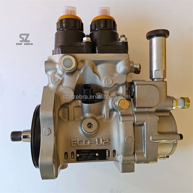 Category Construction Machinery Parts 6251-71-1120 Fuel Injection Pump for Komatsu 6D125 Excavator Replacement Parts