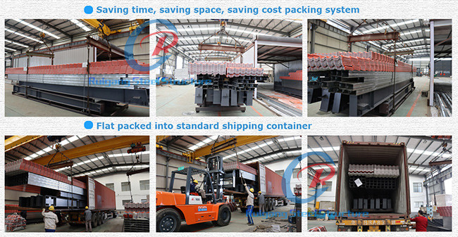 Metal Light Weight Prefab Structural Steel Office Building / Hangar / Workshop /Warehouse