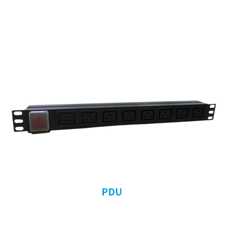 19 Inch 8 Way Socket PDU Max Output Power 2500W For Cabinet Accessories