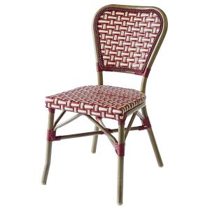China Patio French Bamboo Look Stackable Bistro Dining Chairs wholesale