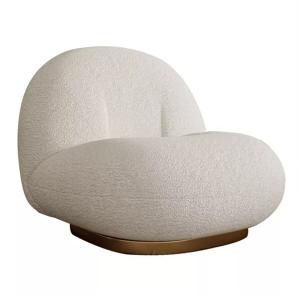 China BIFMA 0.384CBM Lambswool Color One Seater Sofa Metal Frame wholesale