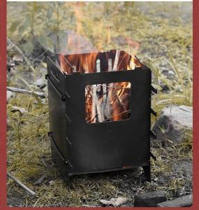 China Flame Safety Device Stainless Steel Campfire BBQ Stove Oven Grill For Family Camping wholesale