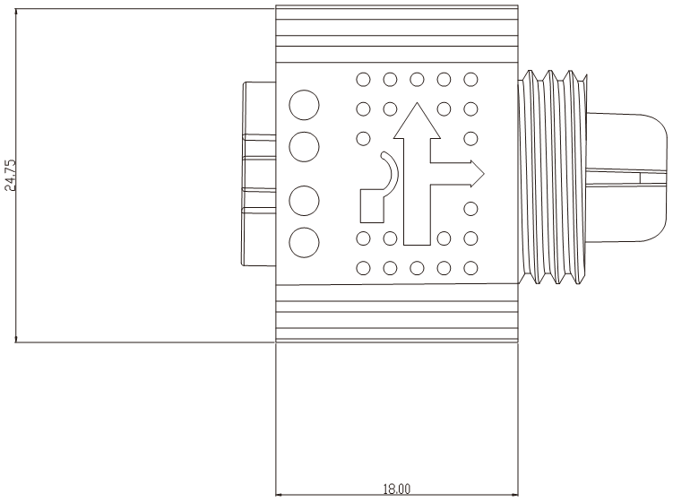M20 Circular Connectors Waterproof Panel Mount Connector 3 Pin