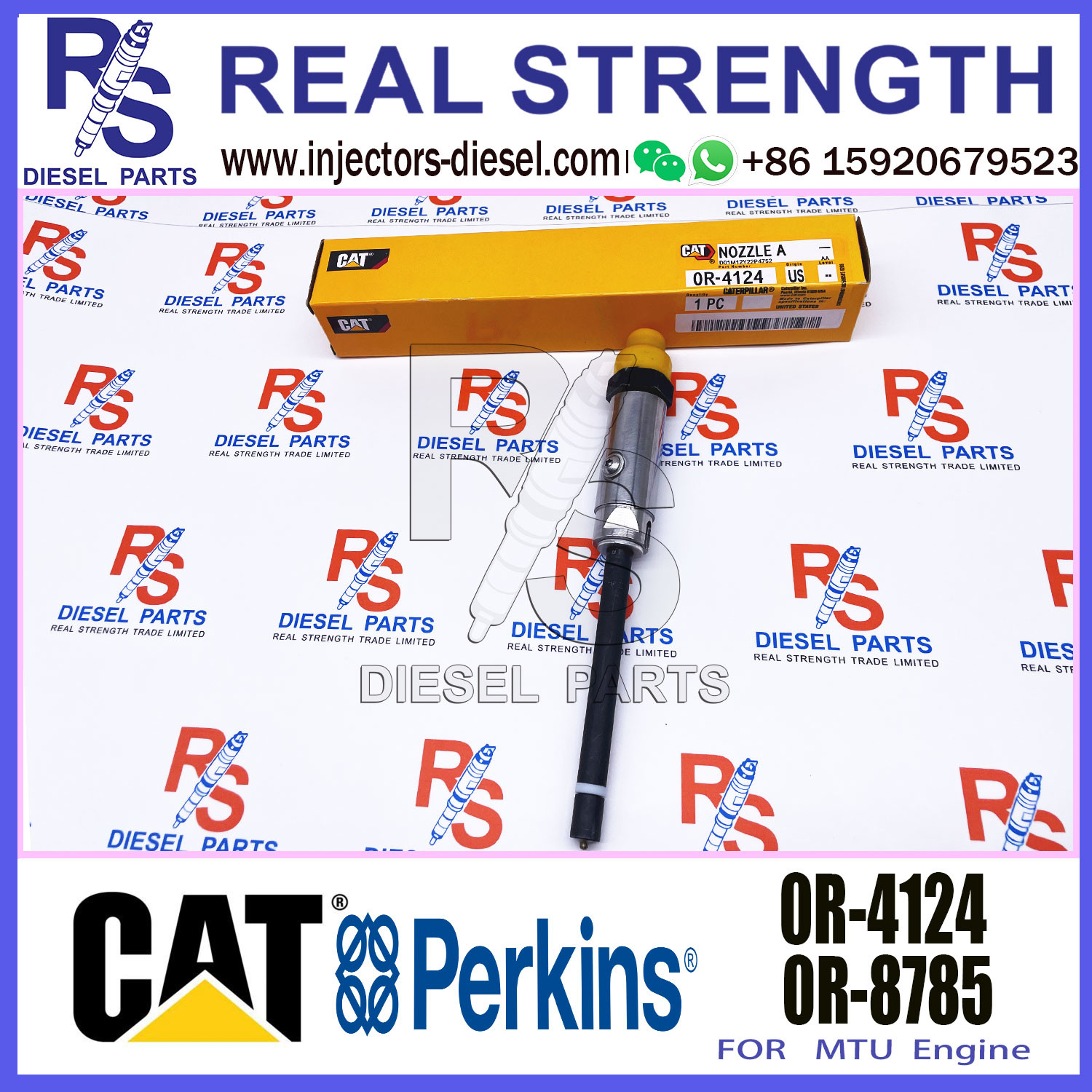 CAT Diesel Fuel Injector Pencil Nozzle 7W-7038 7W7038 0R4124 0R-4124 For Caterpillar Engine