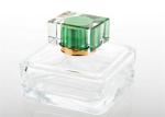 Antique 100ml 120ml Luxury Clear Glass Perfume Bottles With Flower Screw Cap