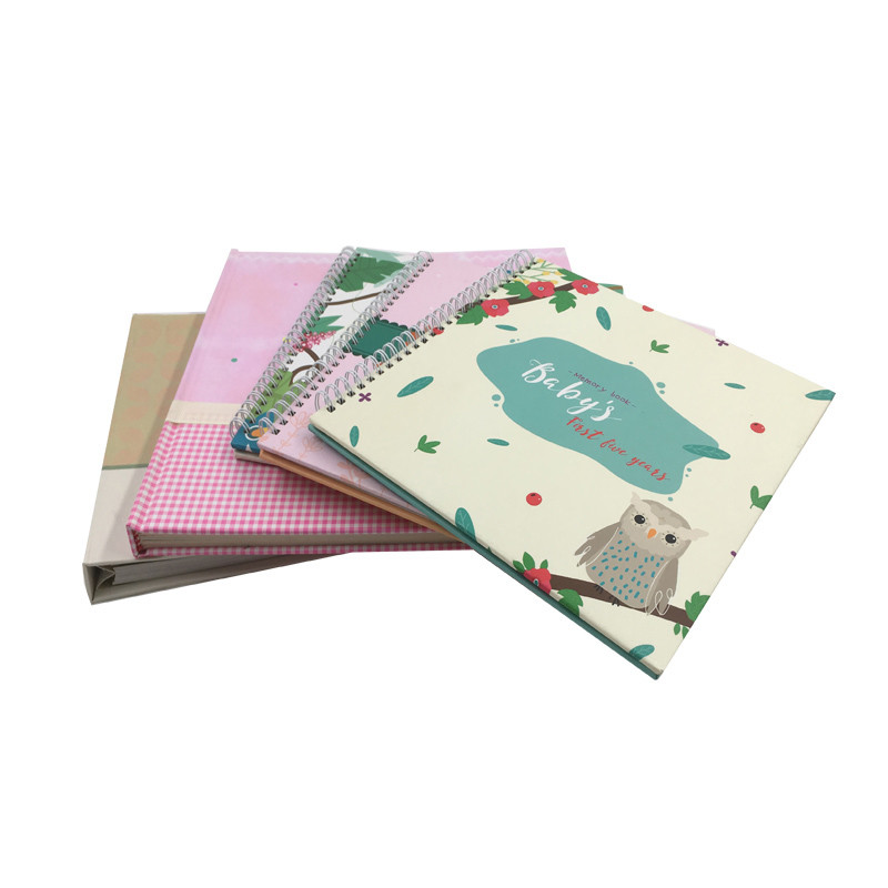 Custom Printed Baby Memory Books Wire Binding Photo And Memory Book