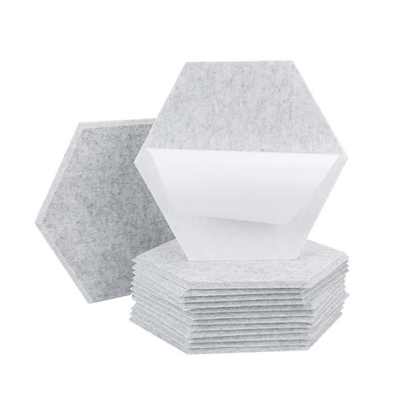Self Adhesive Soundproof Hexagon Polyester Fiber Acoustic Panel Acoustic Wall