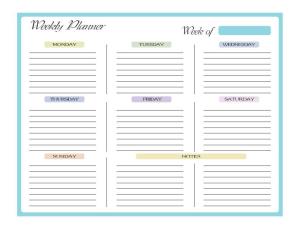 China Horizontal Dry Erase Magnetic Fridge Calendar Weekly Notepad 16.9 X 13inch wholesale