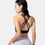 86 Nylon 14 Spandex Custom Gym Sexy Yoga Bra Tank Top Padded Workout Crop Top