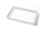 White Silkscreen Tempered Encapsulated Fridge Glass Shelves