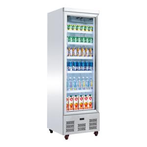 China Supermarket 460L Beverage Upright Glass Door Freezer wholesale