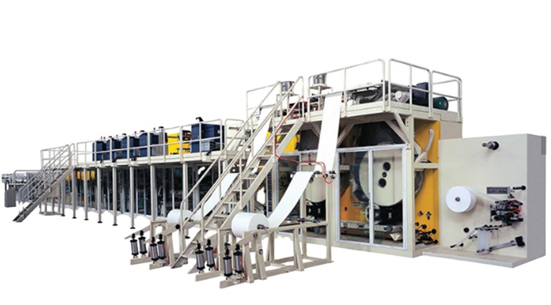 Servo Motors Used Baby Diaper Machine 400 Pcs/Min Speed
