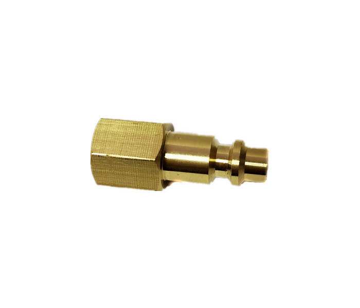 1/4 In. NPT IM Brass Female Plug For Connecting Air Tools