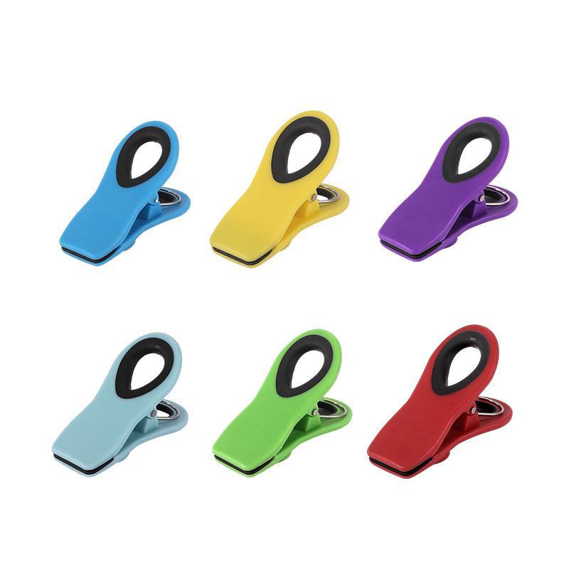 Stocked Plastic Magnetic Bag Clips for Sealing Snack Coffee Food Bags Customised