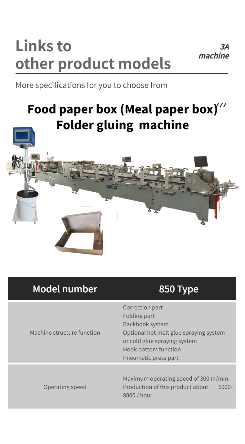 CQT 900YG-2 Pre-folded Bottom Lock Double Pieces Auto Corrugated Board Folder Gluer Flexo Folder Gluer Machine