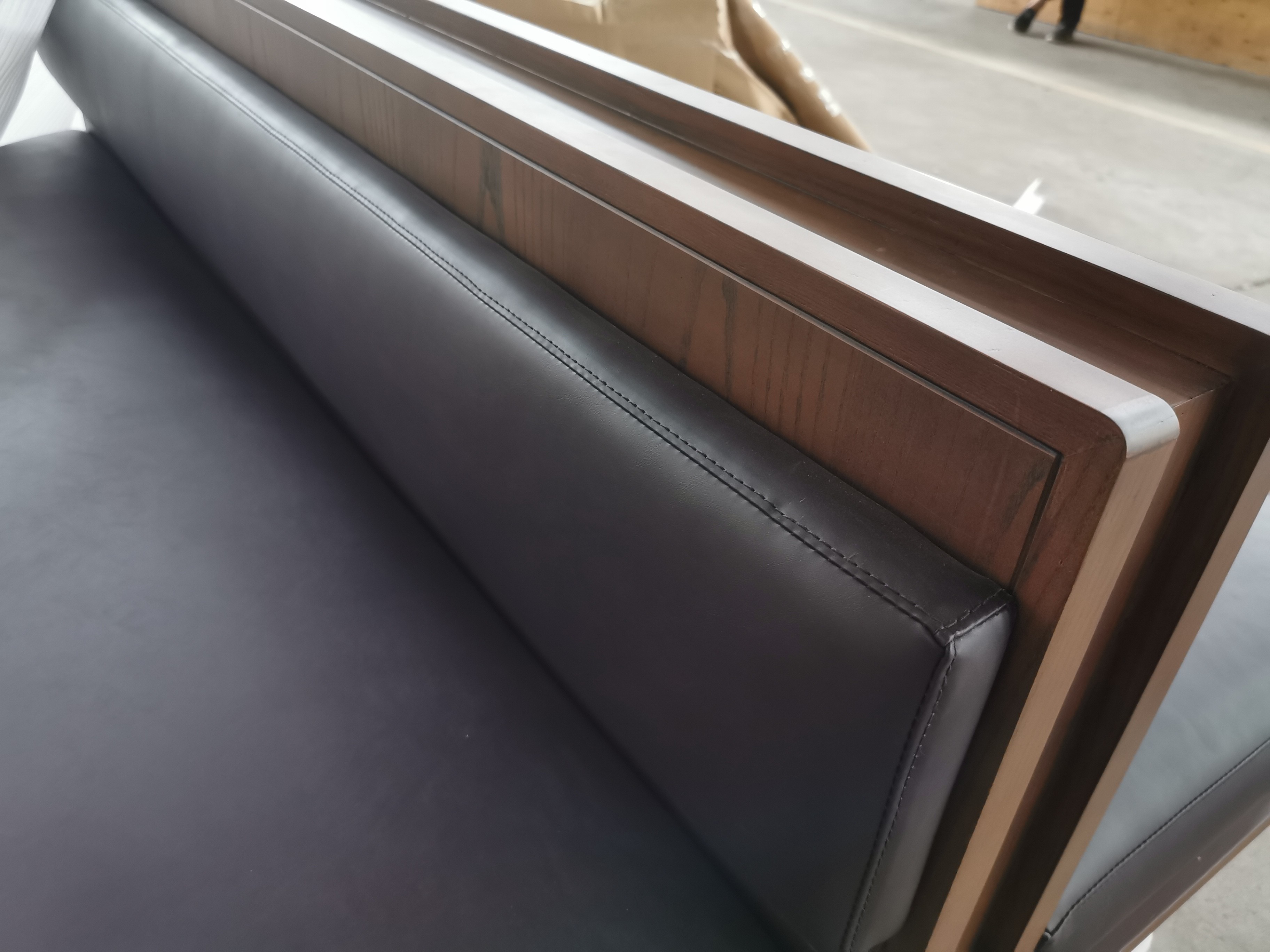 High Quality Couch Sofa, Club Booth Sofa, Restaurant Couch, Lobby Couch, PU Leather Upholstery, High Density Foam