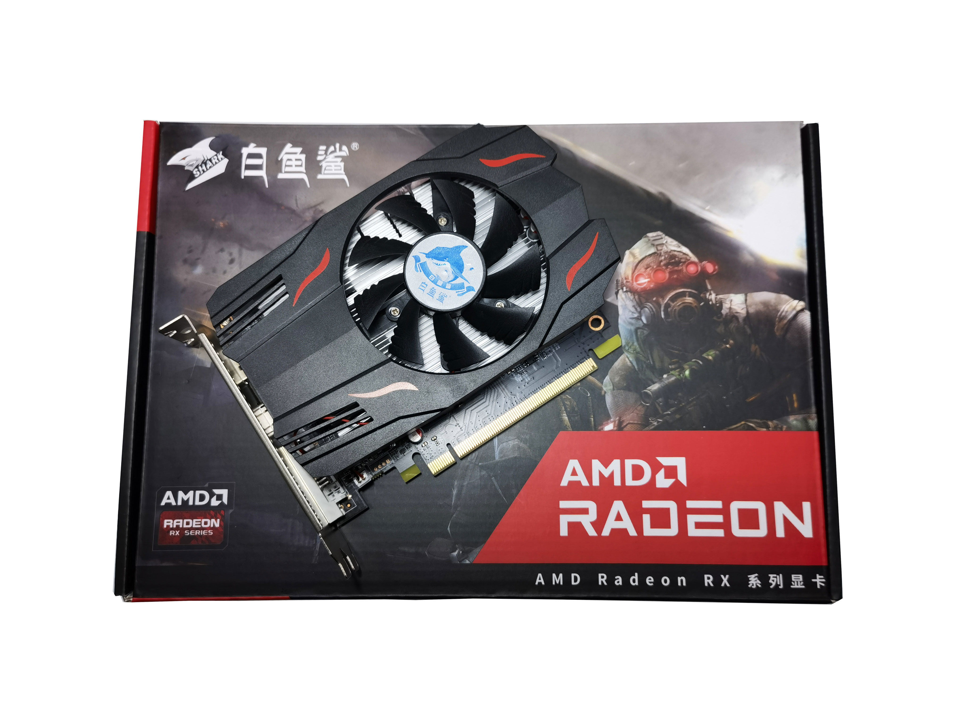 White fish shark brand new PCIE excellent graphics card AMD RX550 4GB 128 Bit GDDR5 Motherboard graphics card