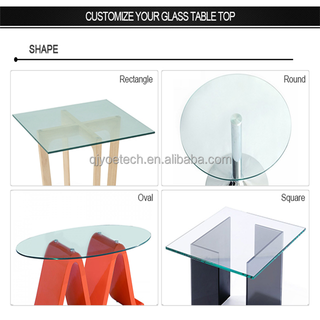 8mm Silk Screen Colored Tempered Ultra Clear Glass for Tabletop Furniture Decoration