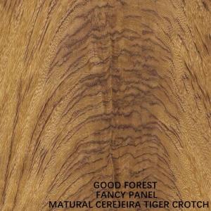 China Specially Cerejeira Tiger Crotch Wood Veneer 2440x1220 2745mm For Hotel wholesale