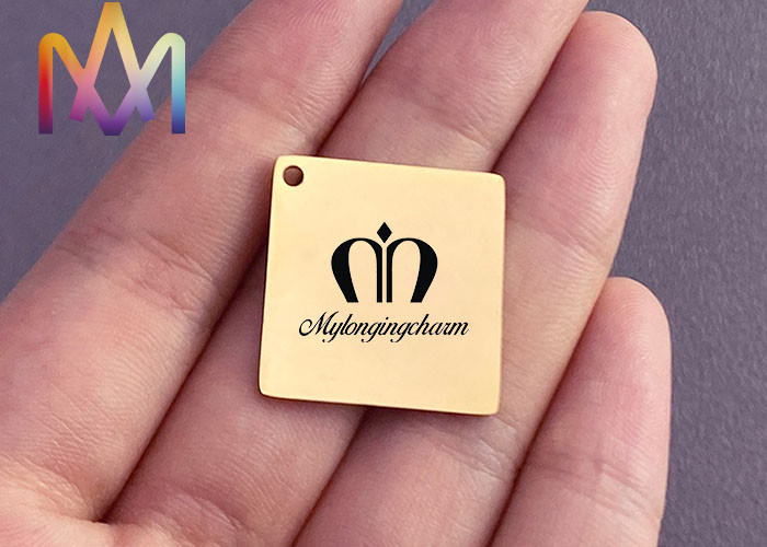Multifunction Blank Stamping Tag Square Pendant