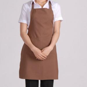 China BSCI passed-Promotional Brown apron with customer's logo-Printed or embroidery wholesale