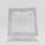 High White Glass Material 750ml Beer Bottle Engraved Square Spirits Glass for