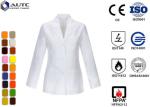 Long Sleeve Disposable Medical Workwear Notched Collar Three Pockets