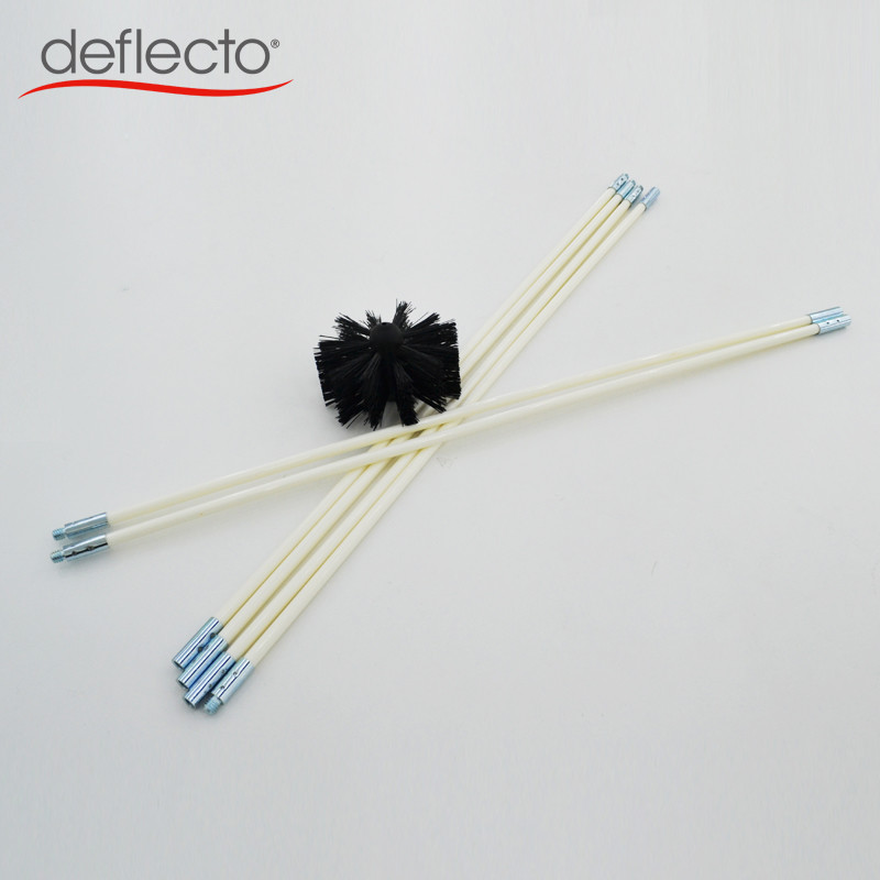 Ventilation System Nylon Dryer Vent Brush Kit / Nylon Cleaning Set Roller Style
