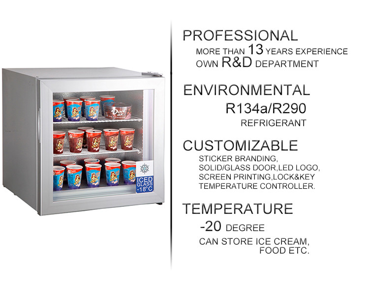 55L Service equipment high quality icecream freezer for home SD55