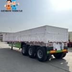 3 Axles Drop Side Semi Trailer Trucks Special For Zambia Market