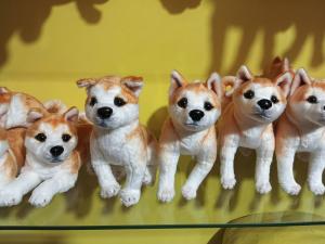China Plush toys, stuffed dolls holiday gifts cute cartoon animal toys dogs standing lying realistic toys wholesale