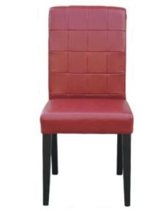 China Beech wood red leather/pu upholstery leisure chair/wooden dining chair/desk chair wholesale