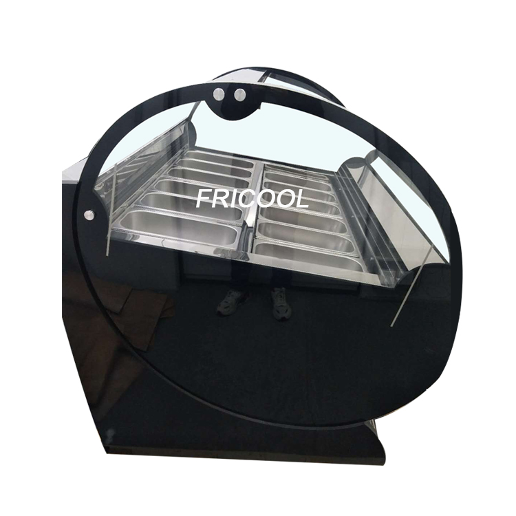 Commercial Refrigerated Ice Cream Display Fridge Freezer 1000L