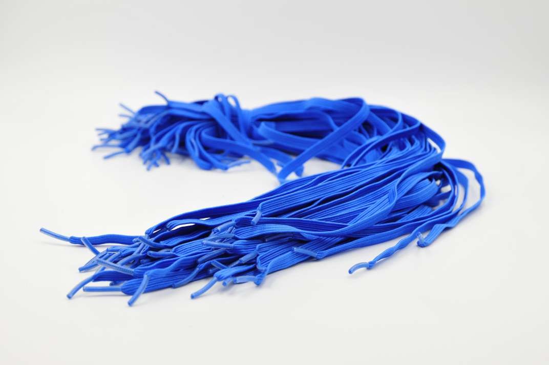 Oxygen Mask Elastic Strap Respiratory Mask Latex Free Elastic Band For Adult Blue