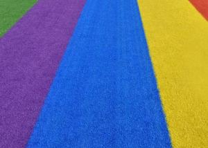 China Rainbow Colored Artificial Turf wholesale