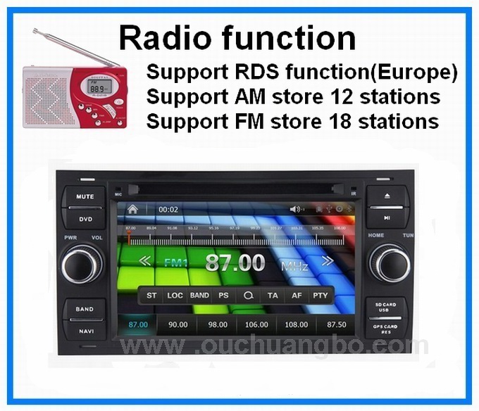 Ford Transit /Foucs car radio with gps navigation radio ipod bluetooth CD player OCB-8629