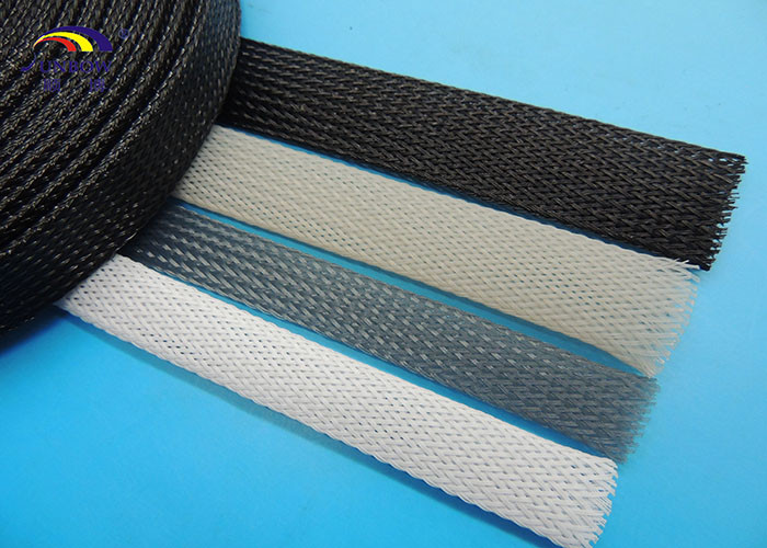 RoHS UL promotional PET expandable black nylon braided sleeving