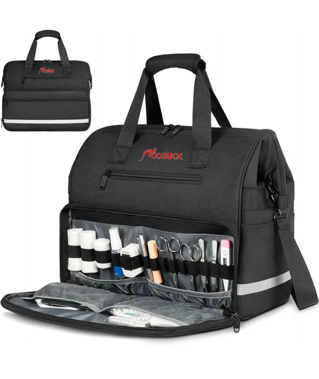 Custom Hospital Medical First Aid Bag Portable Clinical Black First Aid Bag