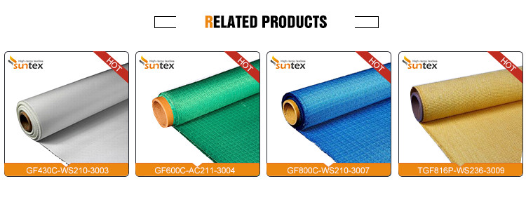 Red Medium Duty Industrial Fire Blanket Roll Material Silicone Coated Fiberglass Fabric