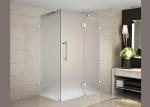 Safety Frosted Tempered Glass , Frameless Sliding Glass Thickness Customized